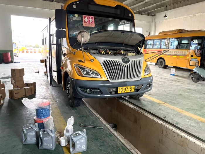 灌云欣达校车：站好本学期最后一班岗.jpg